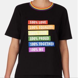 DKNY | Pride Logo Rainbow Equality Comfy Tee